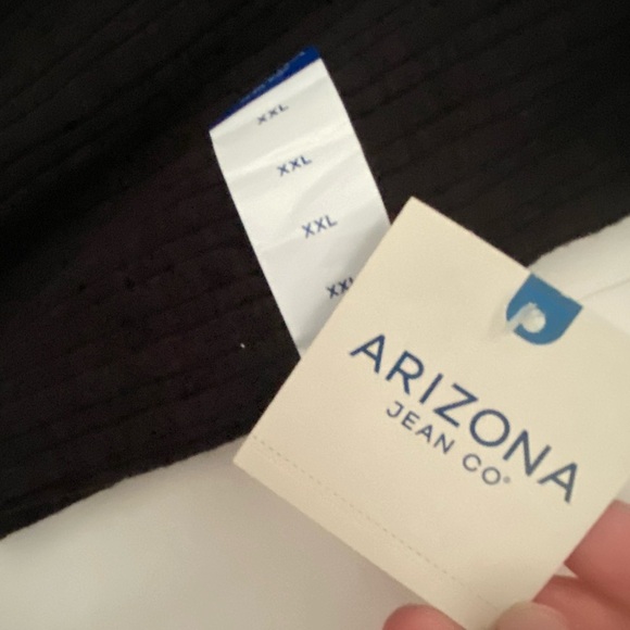 NWT - Arizona Jean Co. Cropped Ribbed Top Black XX Large - Picture 2 of 6